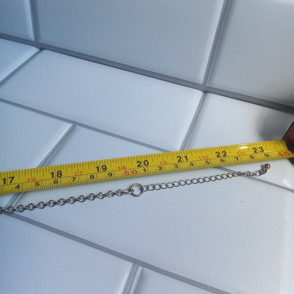 Smoky Light Blue Teardrop Statement Necklace - Picture 4 of 8